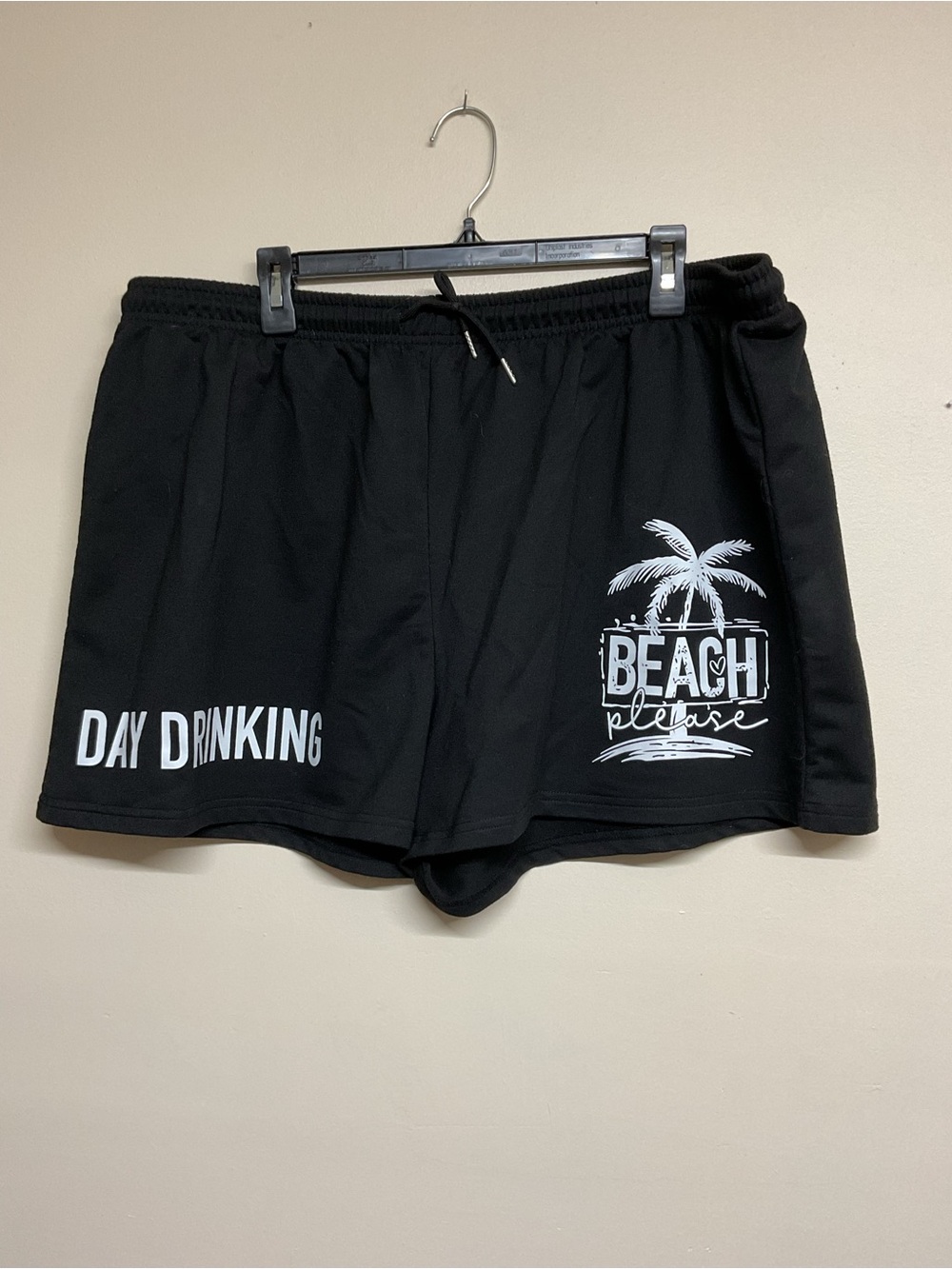 SHEIN Black Graphic Athletic Shorts